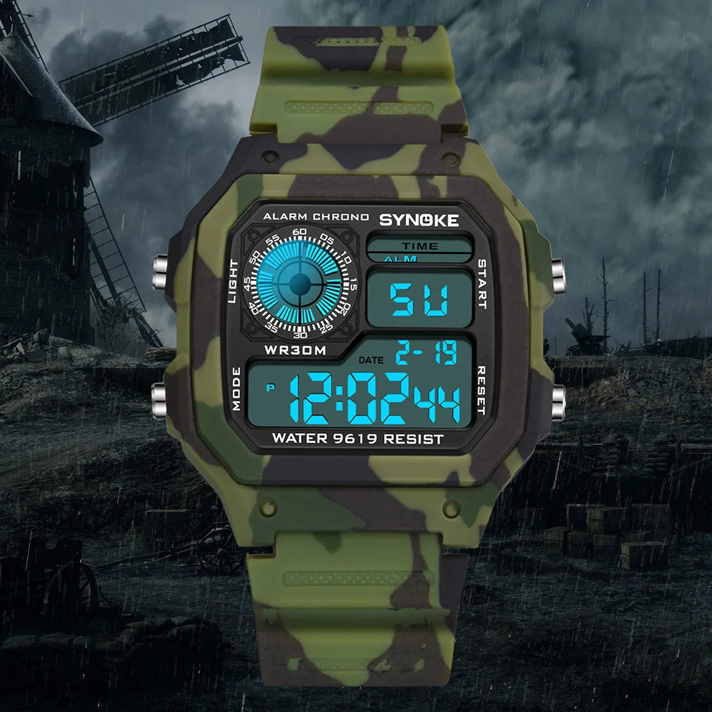 Rugged Military Digital Watch: Style Meets Function - One Eleven Deals