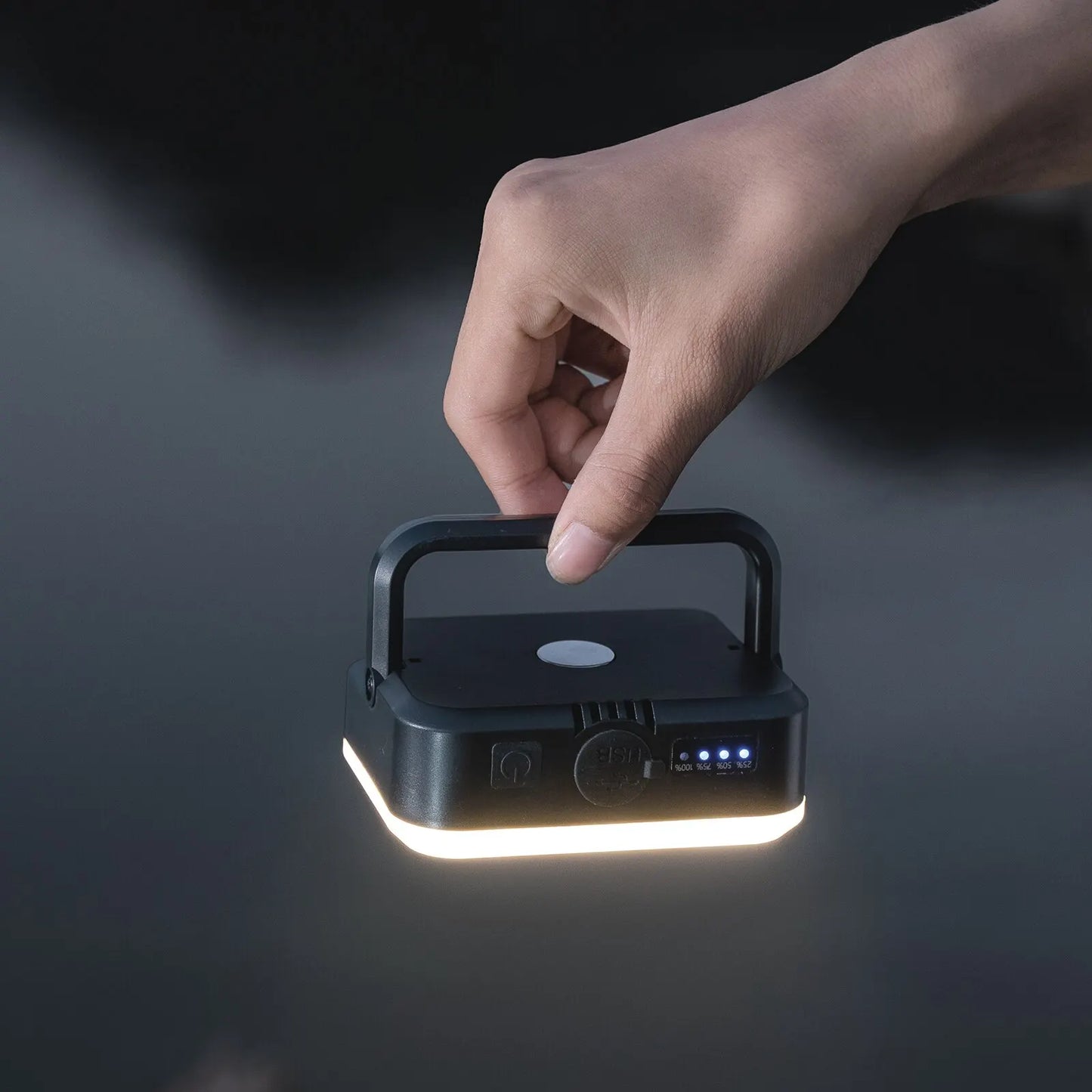 USB Rechargeable LED Lantern: Portable, Dimmable, Essential for Camping - One Eleven Deals