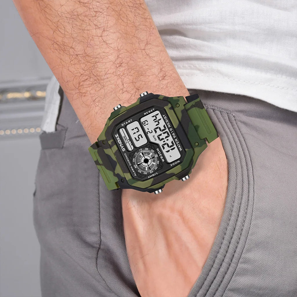 Rugged Military Digital Watch: Style Meets Function - One Eleven Deals