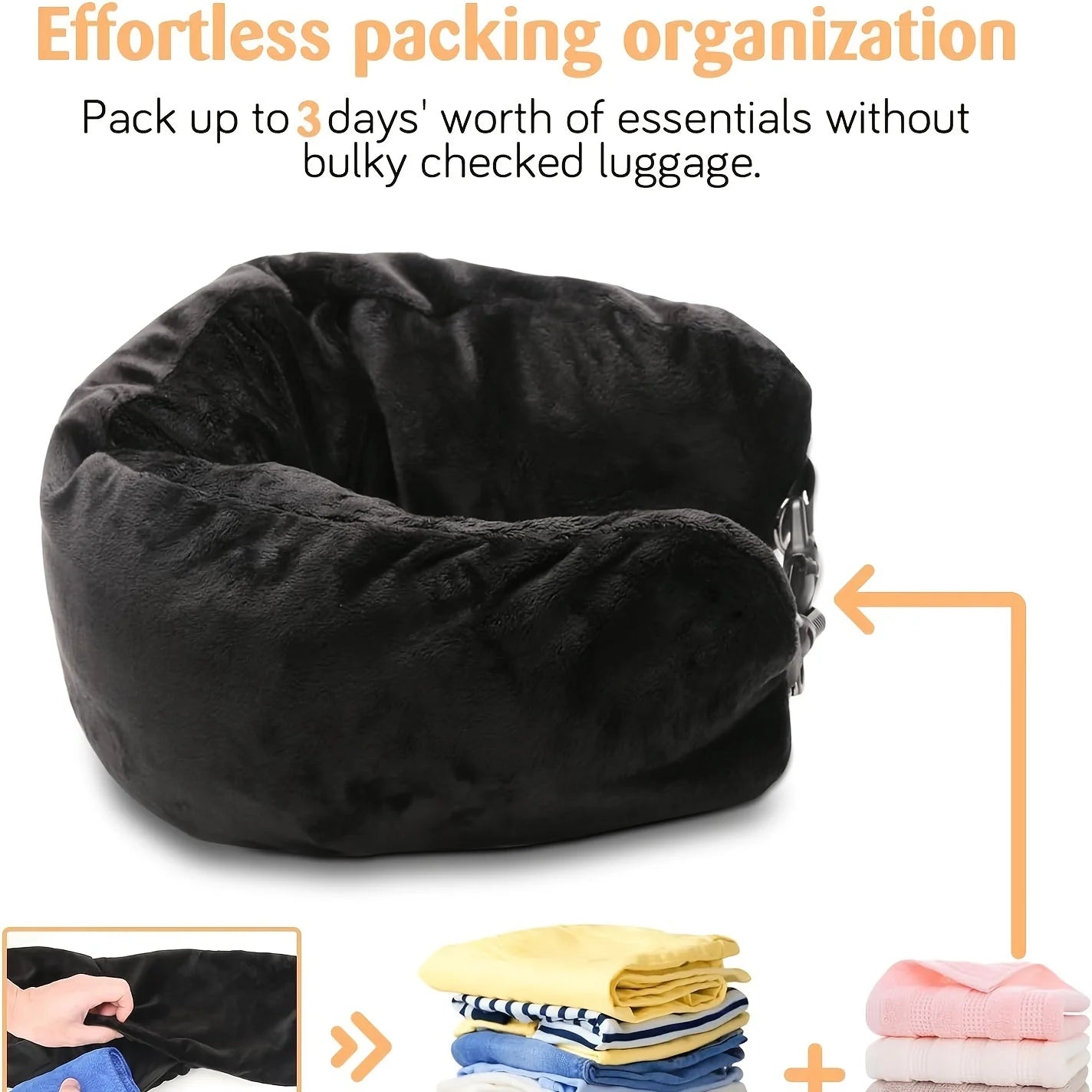 Ultimate Travel Pillow: Comfort, Storage, and Portability - One Eleven Deals